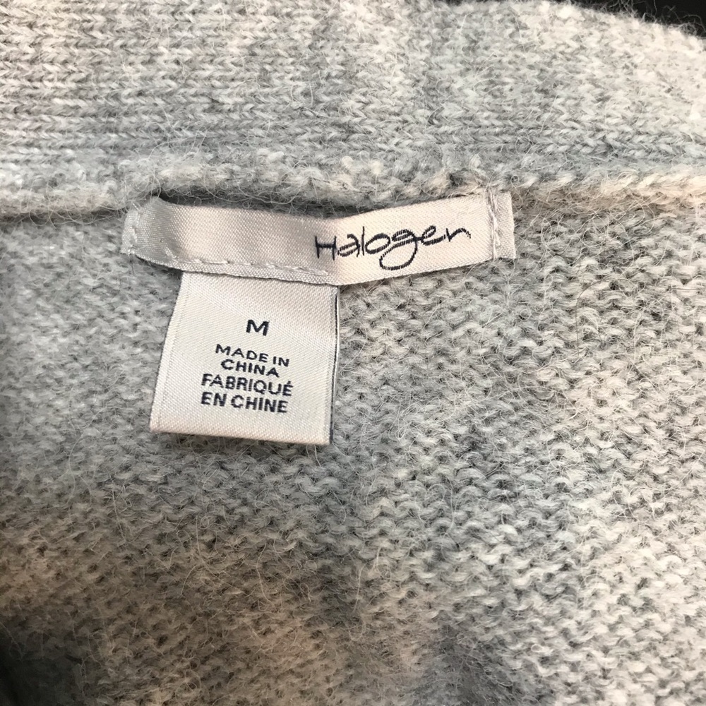 Hp Halogen Color Block Striped Long Cardigan Purp… - image 4